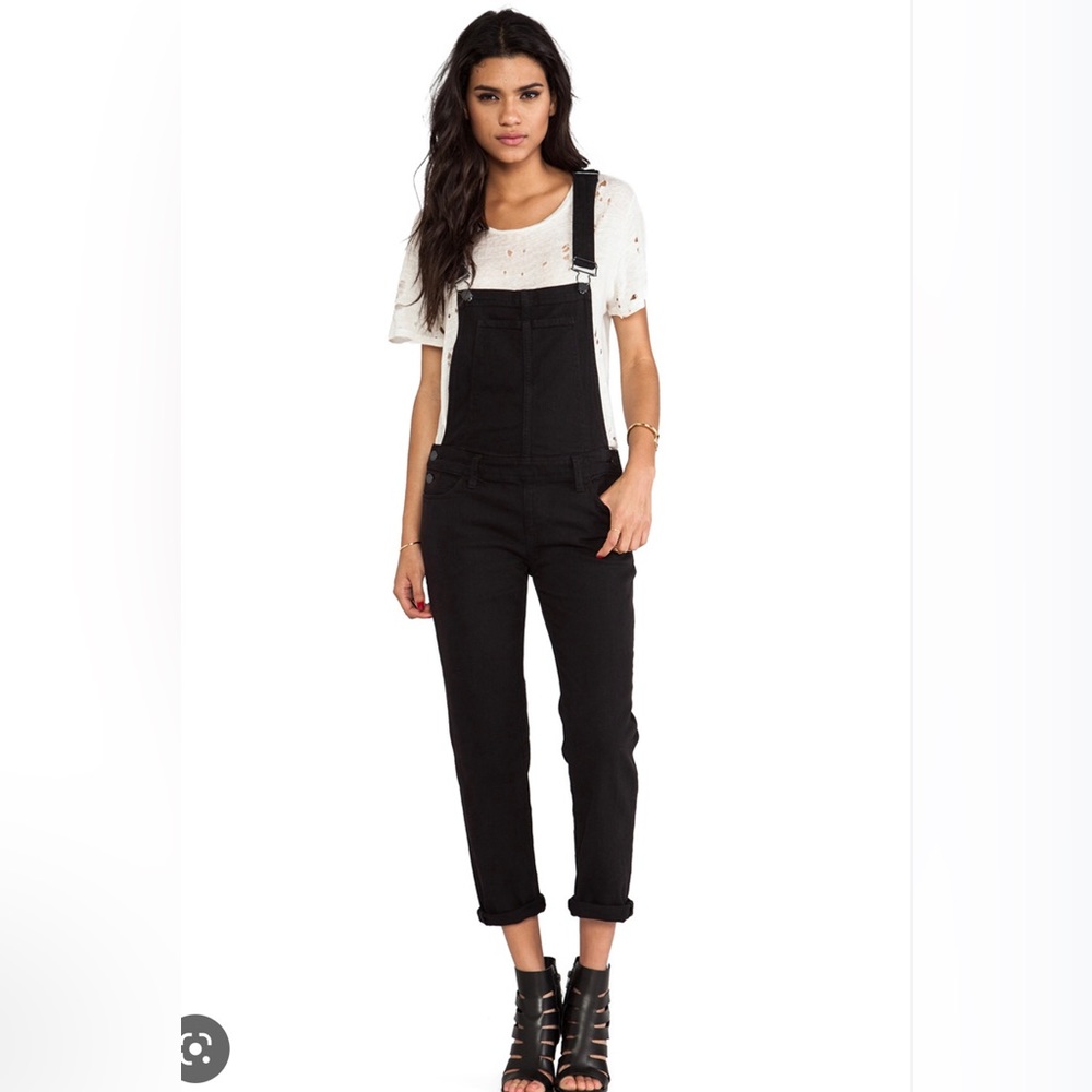 PAIGE Sierra High Waist Denim Overalls - Picture 9 of 11